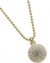 Michael Kors Gold Pave Fireball necklace MKJ1397