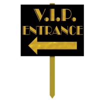 VIP Entrance Yard Sign Party Accessory (1 count)