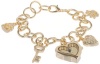 XOXO Women's XO7032 Gold Mirror Dial Gold-tone Charm Watch