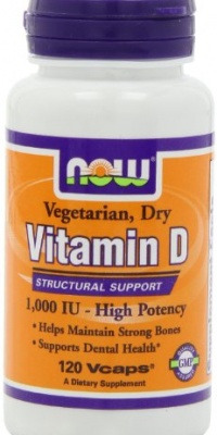 NOW Foods Vit D-2 1000Iu High Potency, 120 Vcaps