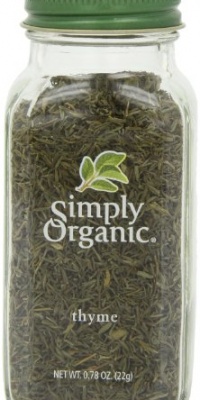 Simply Organic Thyme Leaf Whole Certified Organic, 0.78-Ounce Container