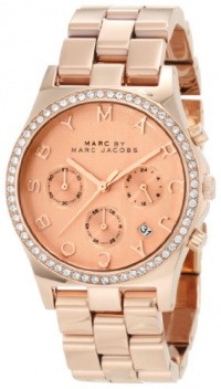 Marc Jacobs Henry Rose Gold Pink Dial Women's Watch MBM3118