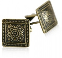 Bronze Victorian Square Cufflinks With Gift Box