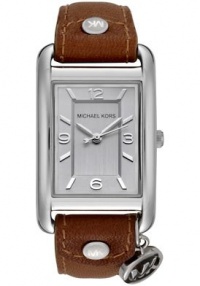 Michael Kors Women's MK2165 Leather Rectangle Charm Watch