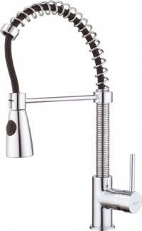 Kraus KPF-1612 Single Lever Pull Out Kitchen Faucet, Chrome