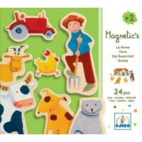 Djeco / Wooden Magnet Play Set, Farm