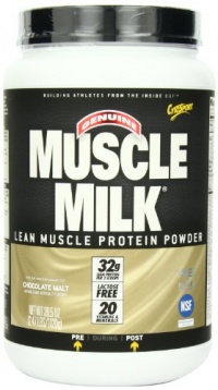 CytoSport Muscle Milk Lean Muscle Protein Powder, Chocolate Malt, 2.47 Pounds