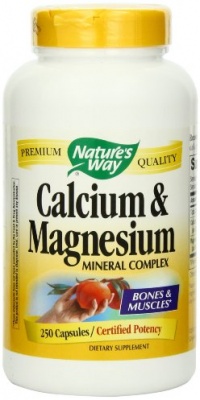 Nature's Way Calcium and Magnesium, 250 Capsules