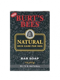 Burt's Bees Natural Skin Care for Men Bar Soap, 4 Ounces (Pack of 3)