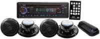 Pyle PLCD4MRKT Complete Marine Water Proof 4 Speaker CD/USB/Mp3/Combo w/ Stereo Cover (Black)