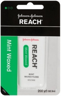 Reach Dental Floss, Waxed, Mint, 200 Yard  (Pack of 6)