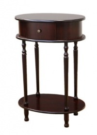 Frenchi Home Furnishing End Table/Side Table, Espresso Finish