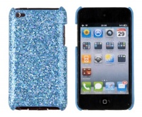 Sky Blue Sparkles Case for Apple iPod Touch 4G (4th Generation)