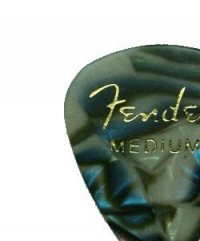 Fender 351 Premium Celluloid Guitar Picks, 12 Pack, Abalone, Medium