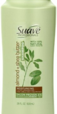 Suave Professionals, shampoo, almond and shea butter, 28oz