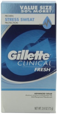 Gillette Clinical Strength All Day Fresh Anti-Perspirant / Deodorant 2.6 Oz