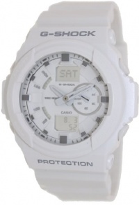 Casio G-Shock Multi-Function Analog-Digital White Dial White Resin Mens Watch GA150-7ACR