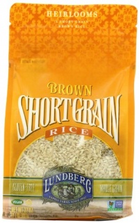 Lundberg Eco-Farmed Short Grain Brown Rice, 32-Ounce (Pack of 6)