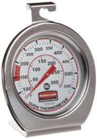 Rubbermaid Commercial FGTHO550 Stainless Steel Oven Monitoring Thermometer, 60 to 580 Degrees F/20 to 300 Degrees C Temperature