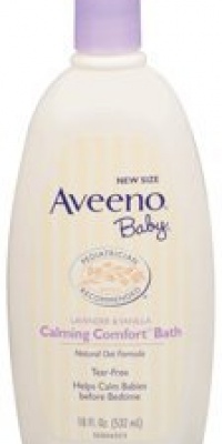 Aveeno Baby Calming Comfort Bath, Lavender & Vanilla, 18  Ounce