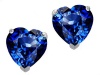 Original Star K (tm) Heart Shape 7mm Classic Earring Studs