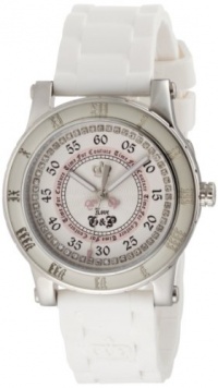 Juicy Couture Women's 1900417 HRH Stainless-Steel White Jelly Strap Watch