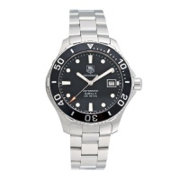 Tag Heuer Men's Aquaracer Calibre 5 Stainless Steel Black Dial Watch #WAN2110.BA0822