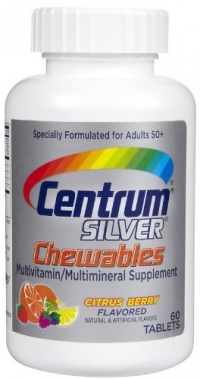 Centrum Silver Multivitamin Chewables, Citrus Berry, 60 ct