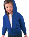 Rabbit Skins Toddler Hooded Full-Zip Sweatshirt. 3346 - 2T - Royal