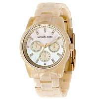 Michael Kors Women's Resin Horn Acrylic Chronograph Watch