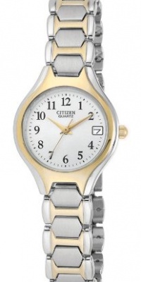 Citizen Quartz Date Two Tone Stainless Steel Bracelet Women's Watch - EU2254-51A