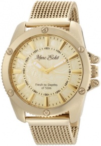 Marc Ecko Men's E18597G1 The Flash Gold Mesh Gold Dial Watch