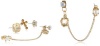 Betsey Johnson Iconic Summer Metallics Cross Stud Earrings 5-Set