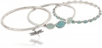 Lucky Brand Silver Bangle Bracelet Set, 7.63