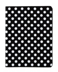 Black and White Polka Dot Pattern PU Leather Case For iPad 2