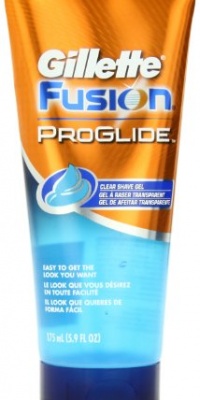 Fusion ProGlide Clear Men's Shaving Gel 5.9 Oz (Pack of 2)