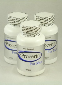 Procerin Tablets - Male Hair Growth Supplement -3 Month Supply (3 bottles - 90 tablets each)