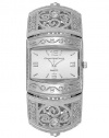 Charter Club Watch, Silver-Tone Filigree Stretch Bracelet 30mm