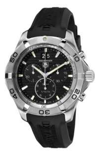 TAG Heuer Men's CAF101E.FT8011 Rubber with Black Dial Watch