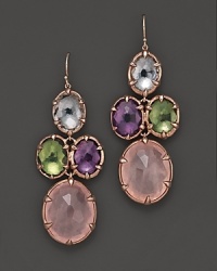 Ippolita Rosé Sugar Kissed Cascade Earrings In Orchid