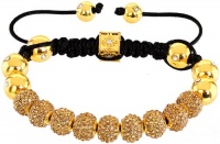 Royal Diamond Monaco-Gold Shamballa Adjustable Pave Bracelet with Swarovski Crystals (12 STYLES TO CHOOSE FROM)