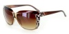 High BrowAnimal Print Translucent Frame Sunglasses in 4 Gorgeous Colors (Brown & White w/Amber Lens)