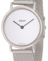 a.b. art Women's KS104B Series KS Stainless Steel Swiss Quartz Silver Dial and Mesh Metal Bracelet Watch