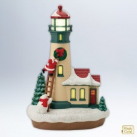 Holiday Lighthouse #1 in Series 2012 Hallmark Ornament