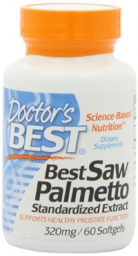 Doctor's Best Best Saw Palmetto Extract (320 mg), Softgel Capsules, 60-Count