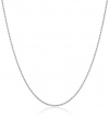 Sterling Silver Italian Rope Chain Necklace Set (1.30mm ), 18, 20, 24