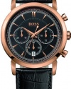 Hugo Boss 1512781 Watch HB1013 Mens - Black Dial Stainless Steel Case Quartz Movement