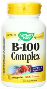 Nature's Way Vitamin B-100 Complex, 100 Capsules