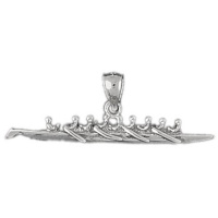 CleverEve Designer Series Sterling Silver Rowing Crew Pendant