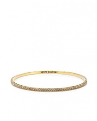 Juicy Couture B Skinny Pave Crystal Bangle Gold